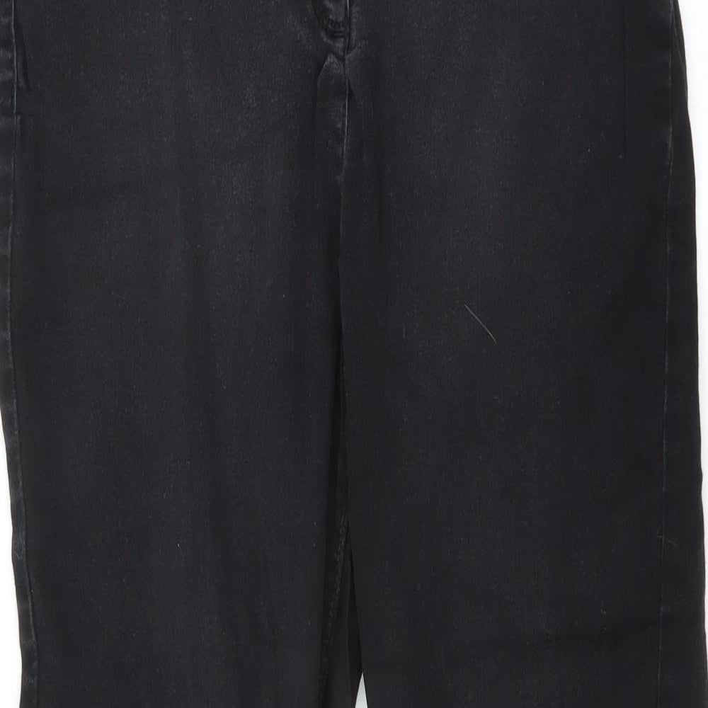 Preworn Womens Grey   Skinny Jeans Size 16 L27 in