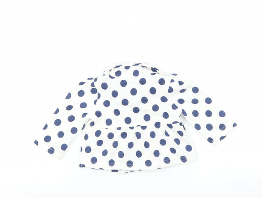 early days Girls White Polka Dot  Jacket  Size 3-6 Months