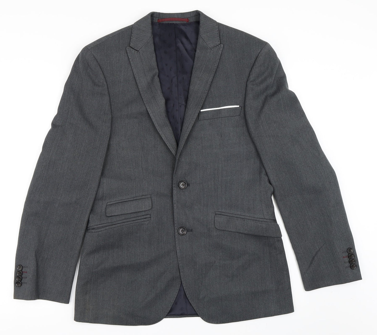 Burton Mens Grey   Jacket Blazer Size 36