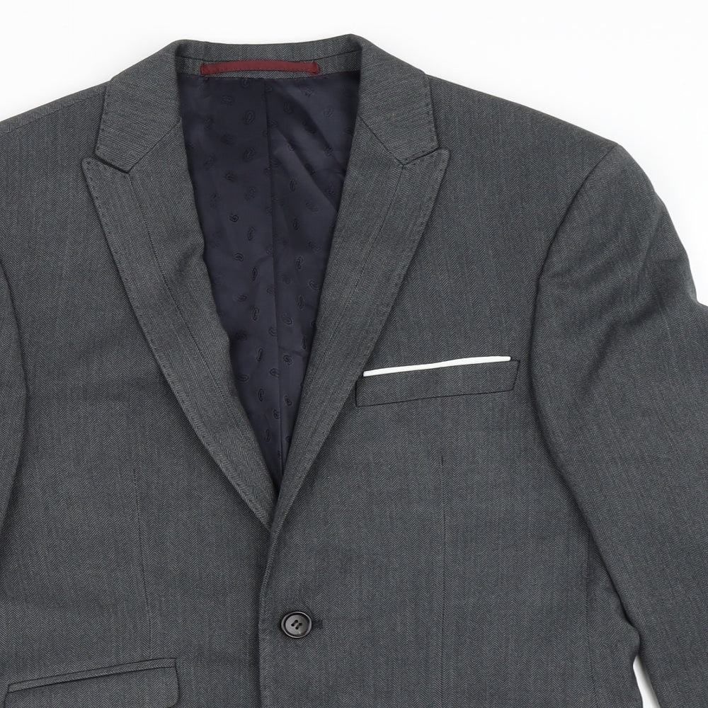 Burton Mens Grey   Jacket Blazer Size 36