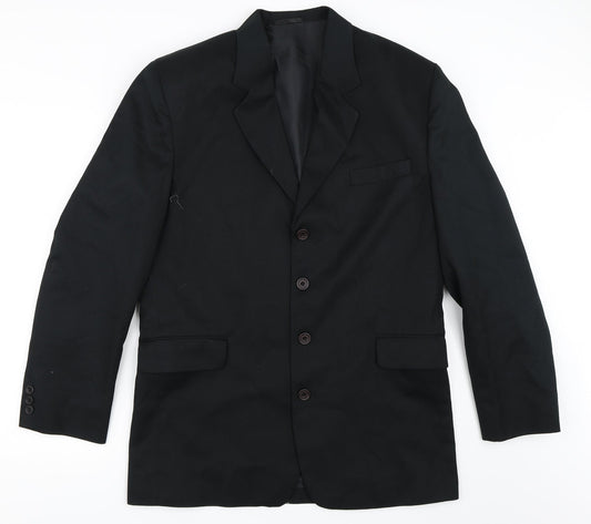 Sequel Mens Black   Jacket Blazer Size 40