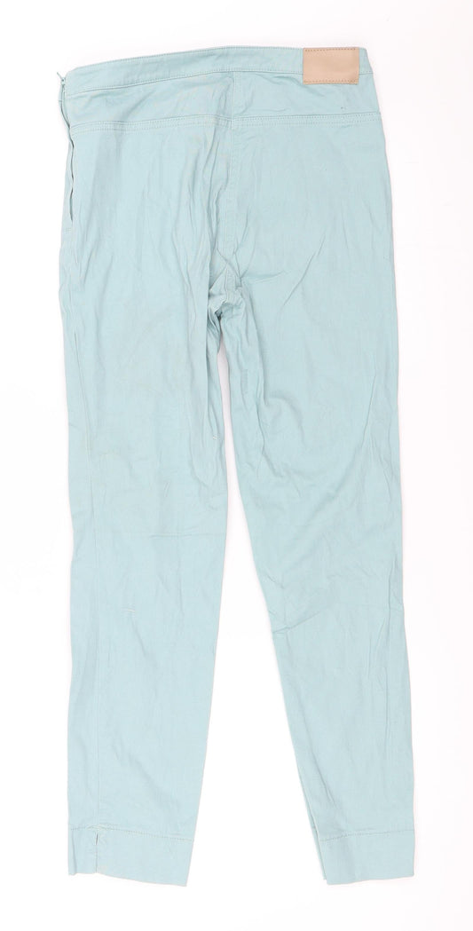 H&M Womens Green   Skinny Jeans Size 34 L25 in