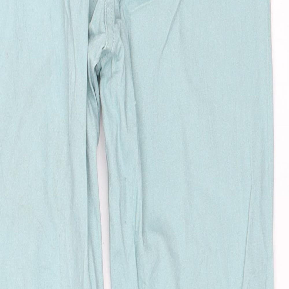 H&M Womens Green   Skinny Jeans Size 34 L25 in