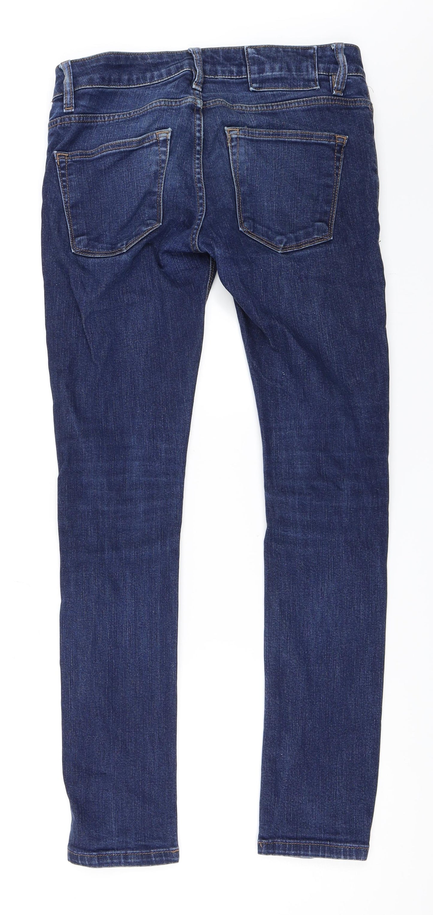 Preworn Womens Blue  Denim Skinny Jeans Size 28 in L32 in
