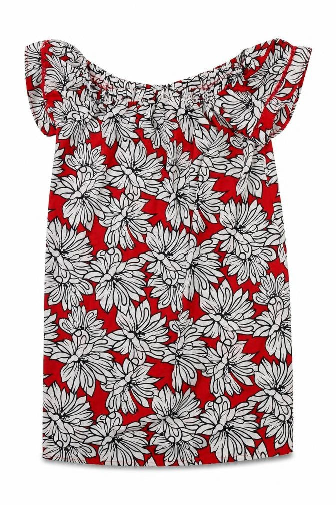 Primark Womens Red Floral  Fit & Flare  Size 12