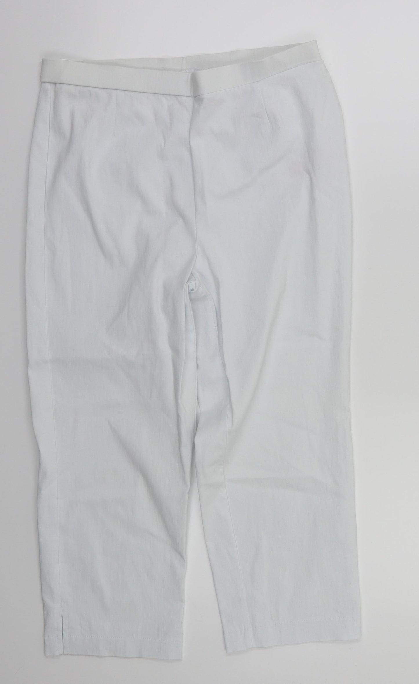 Preworn Womens White   Trousers  Size 14 L20 in