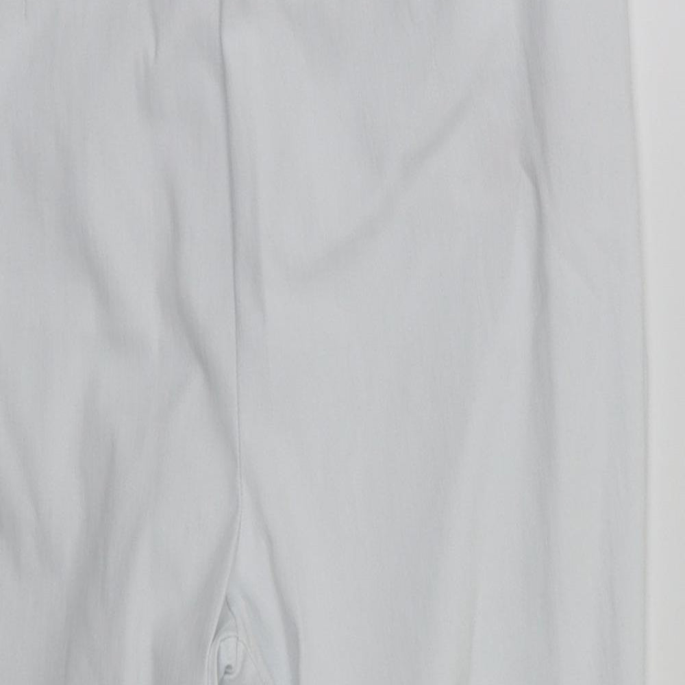 Preworn Womens White   Trousers  Size 14 L20 in