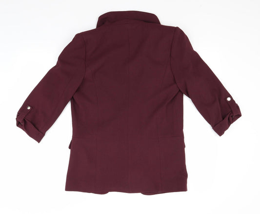 Primark Womens Red   Gilet Coat Size 8