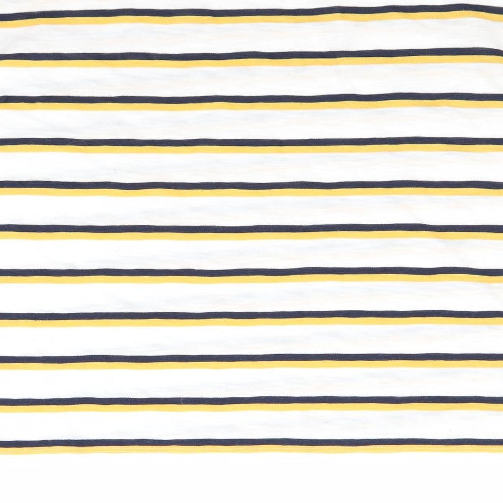 Hollister Womens White Striped  Pullover Jumper Size S