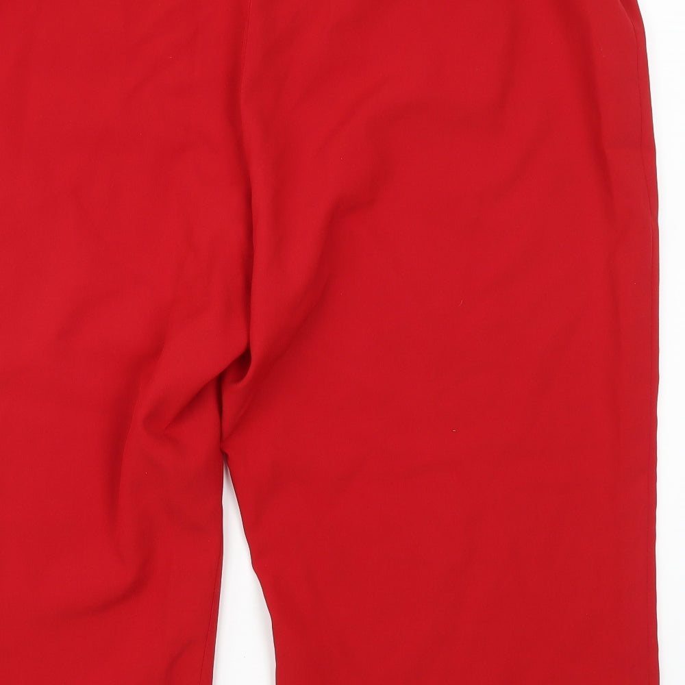 Classics Womens Red   Cropped Trousers Size 44 in L20 in