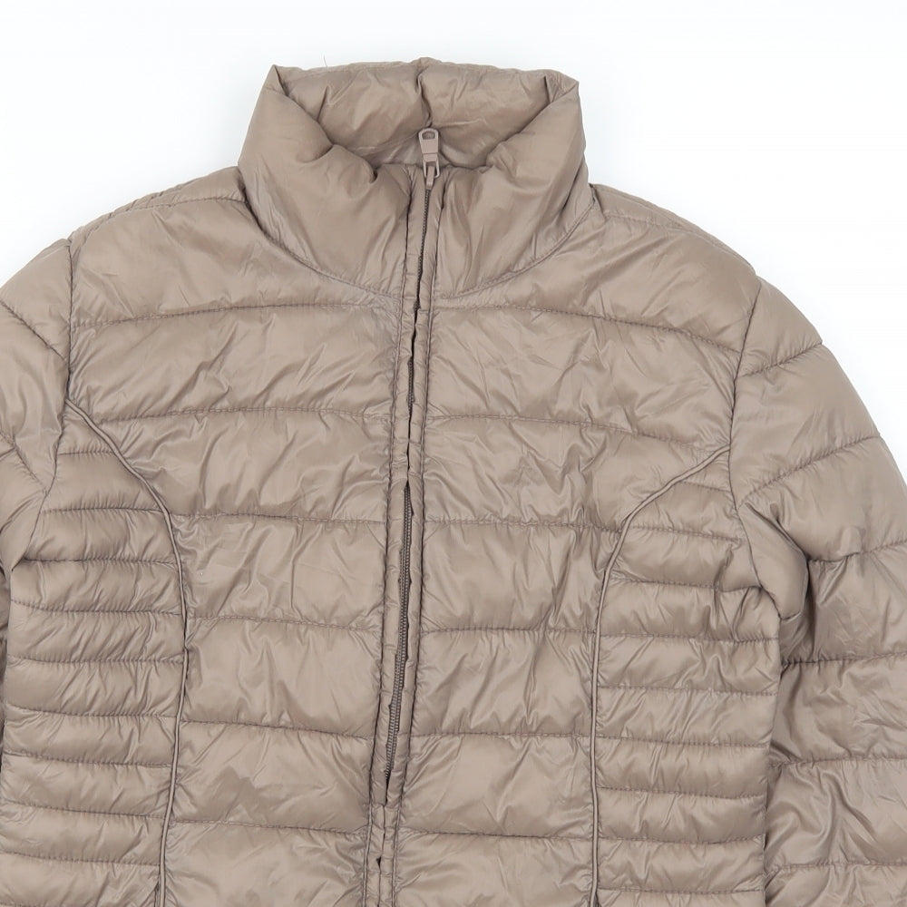Atmosphere Womens Brown   Quilted Coat Size 6