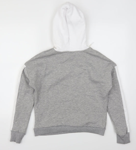 Closure Womens Grey   Pullover Hoodie Size 10