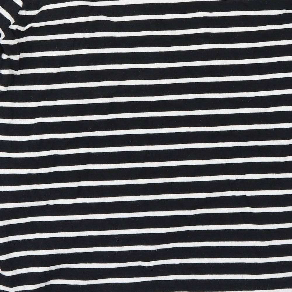 H&M Womens Black Striped  Pullover Jumper Size M
