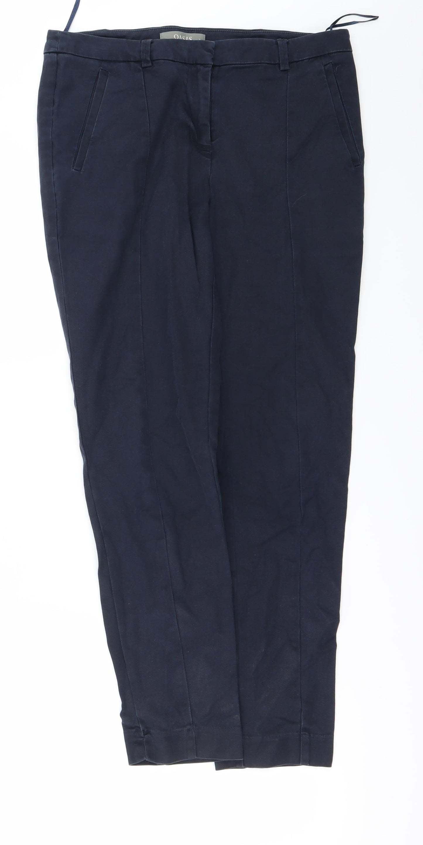 Oasis Womens Blue   Trousers  Size 8 L24 in