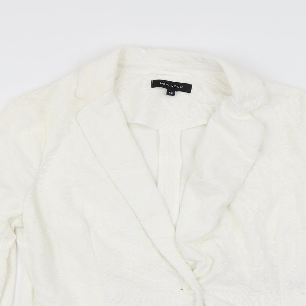 New Look Womens Ivory   Jacket  Size 12