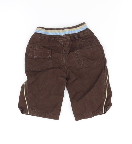 mini mode Boys Brown   Sweatpants Leggings Size 3-6 Months
