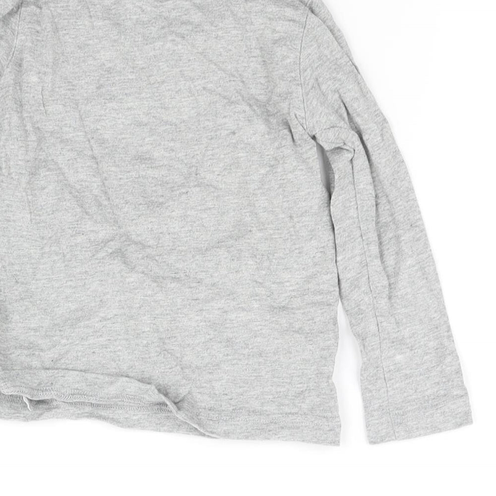 pre worn Girls Grey   Basic T-Shirt Size 2-3 Years