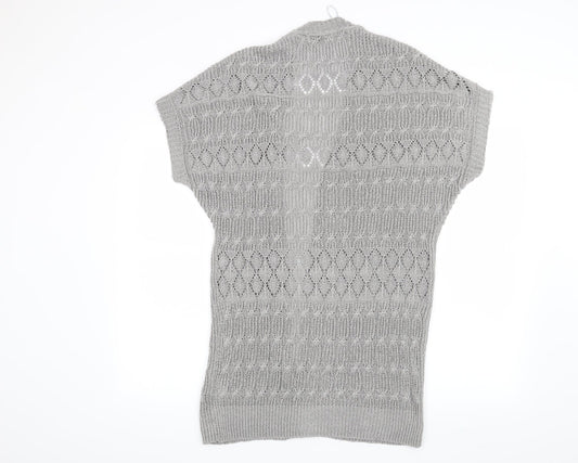 Per Una Womens Grey   Cardigan Jumper Size 10