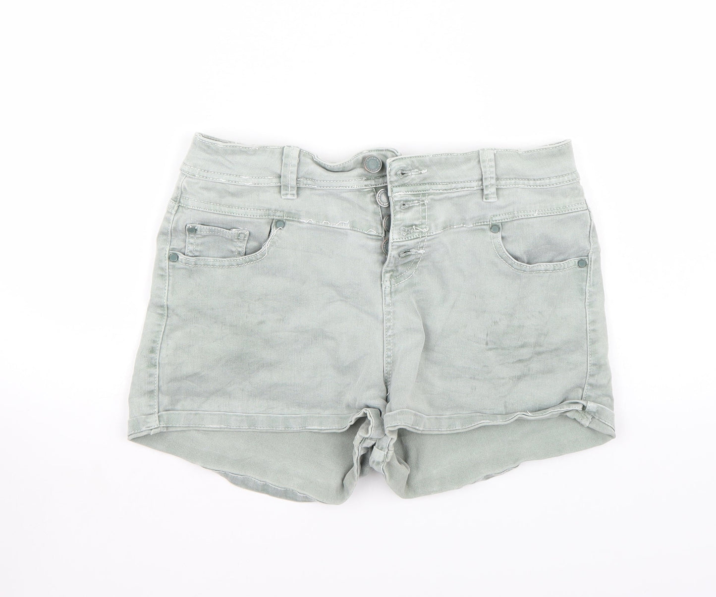 Yes yes Womens Green   Bermuda Shorts Size 12
