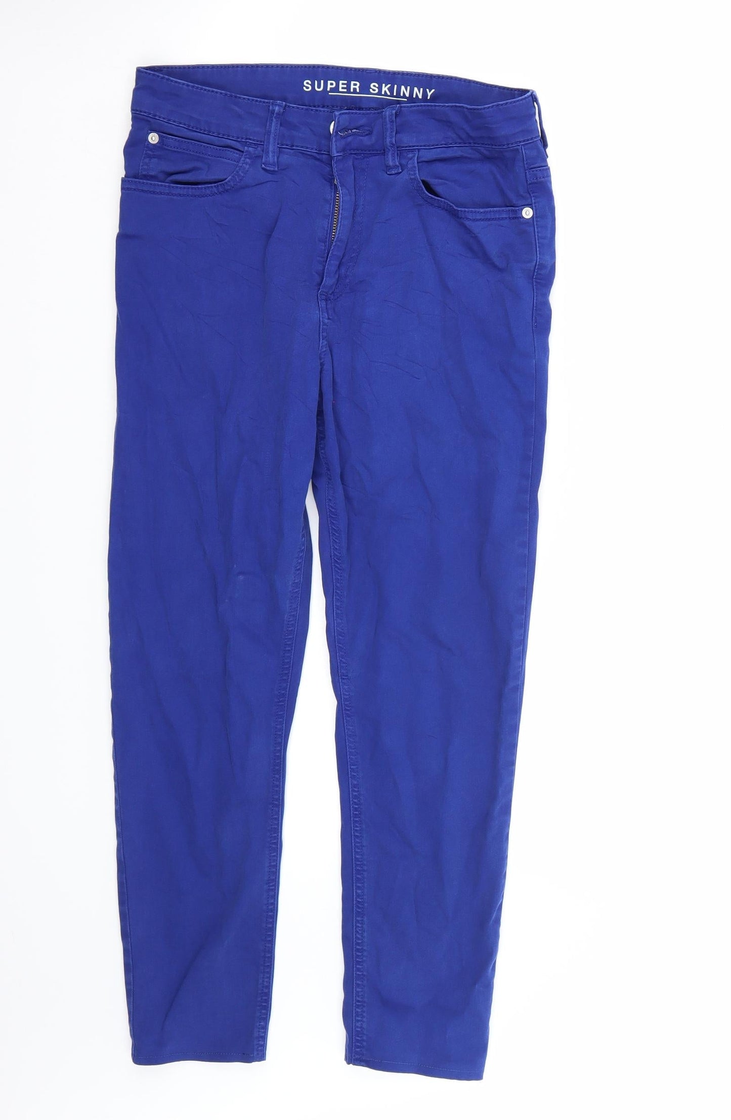 Marks and Spencer Womens Blue   Straight Jeans Size 8 L24 in