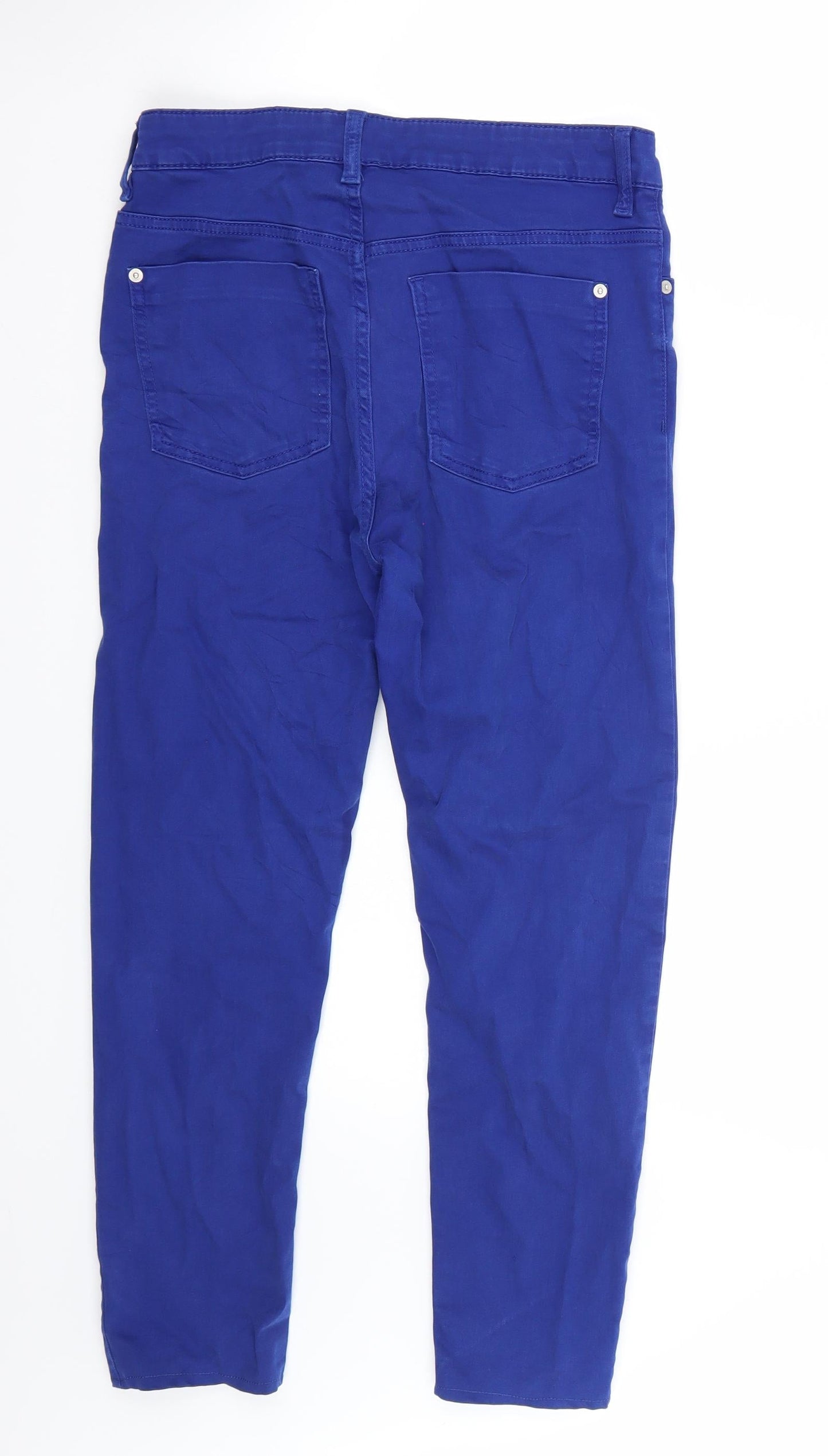 Marks and Spencer Womens Blue   Straight Jeans Size 8 L24 in