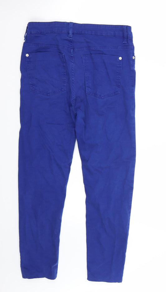Marks and Spencer Womens Blue   Straight Jeans Size 8 L24 in