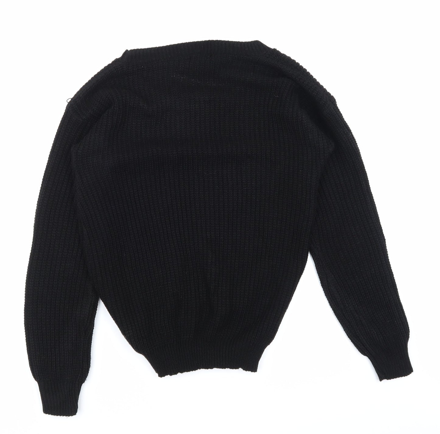 Boohoo Womens Black   Pullover Jumper Size S