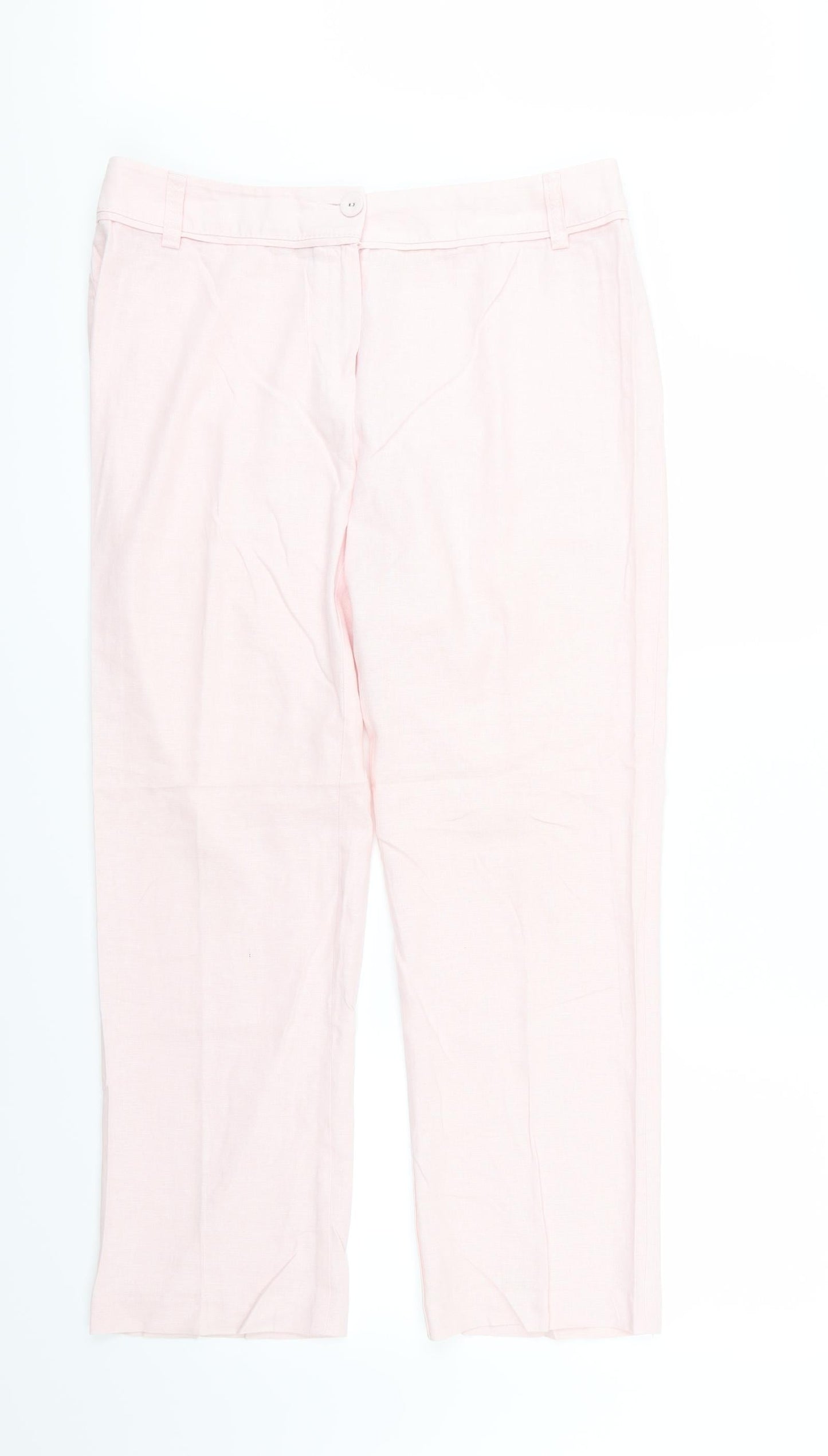 Marks and Spencer Womens Pink   Trousers  Size 36 L30 in