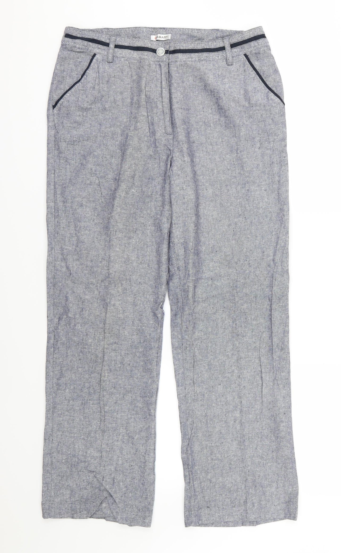 Damart Womens Blue   Trousers  Size 14 L29 in