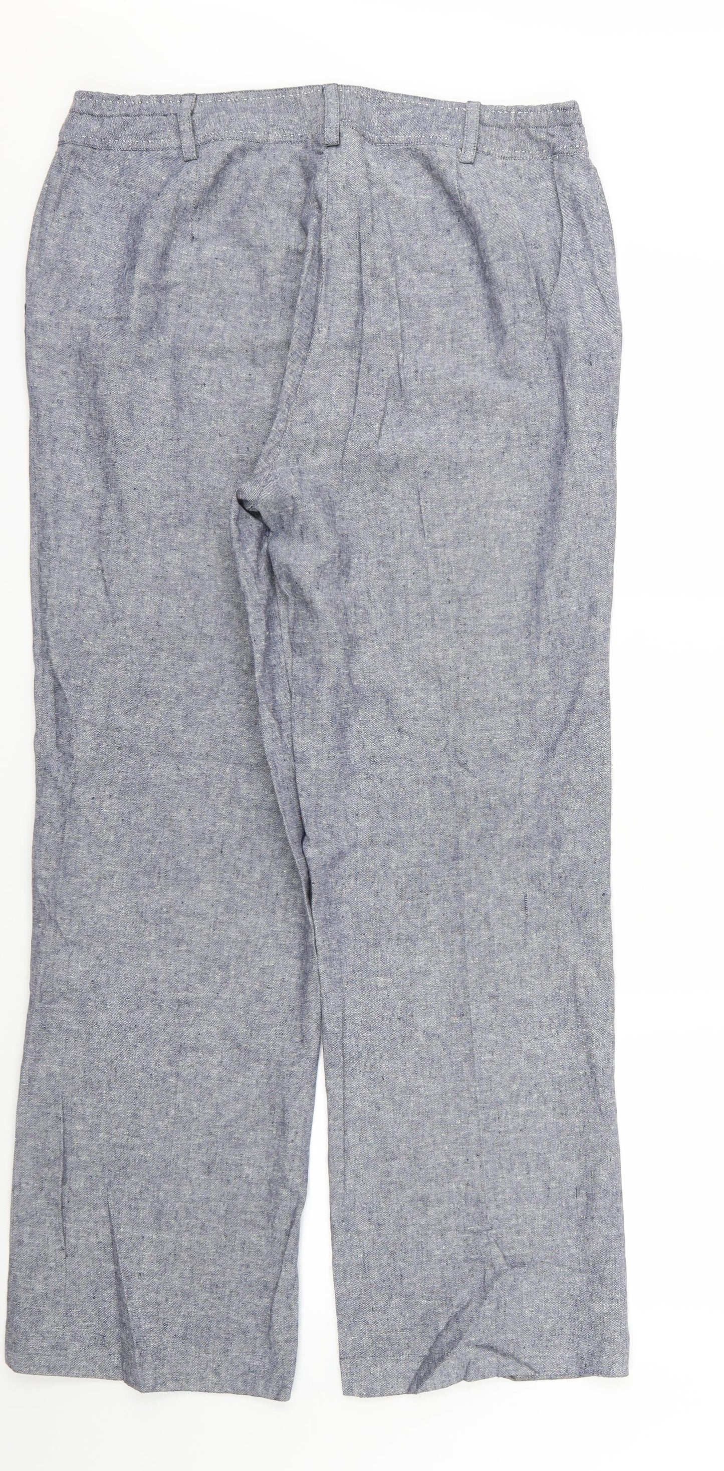 Damart Womens Blue   Trousers  Size 14 L29 in
