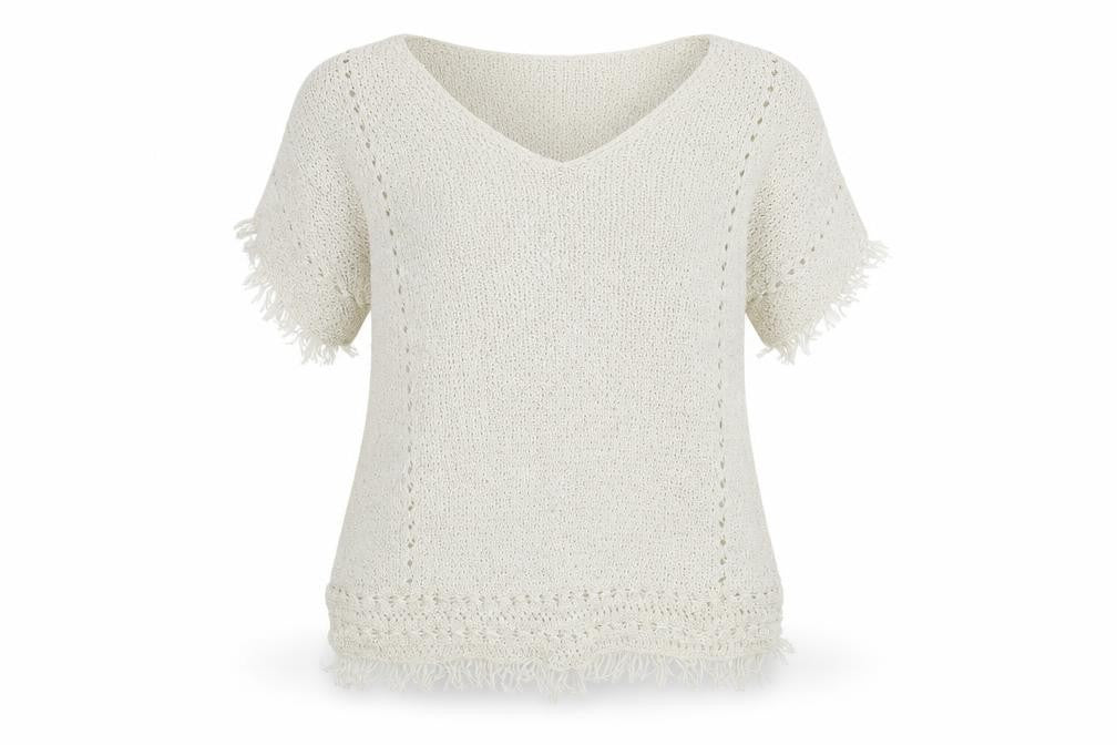 Next Womens Ivory  Knit Pullover Jumper Size 10