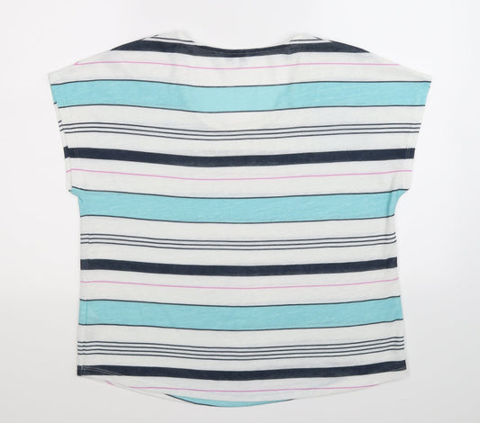 DASH Womens Multicoloured Striped Knit Pullover Jumper Size 18