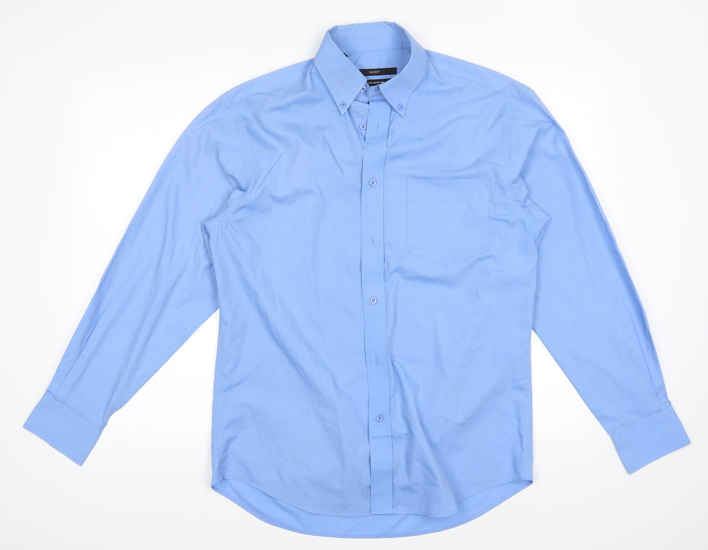 NEXT Mens Blue    Button-Up Size 15.5