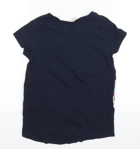 H&M Girls Blue   Basic T-Shirt Size 8 Years