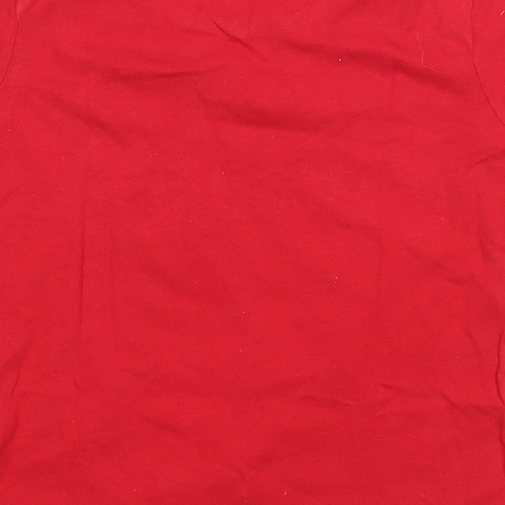 Primark Girls Red   Basic T-Shirt Size 6-7 Years