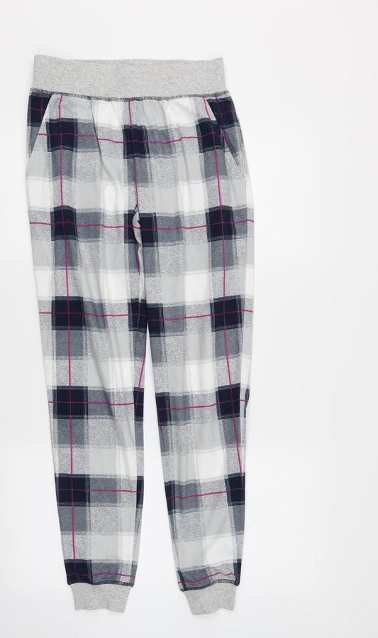 Preworn Womens Multicoloured Check  Jogger Leggings  L27 in