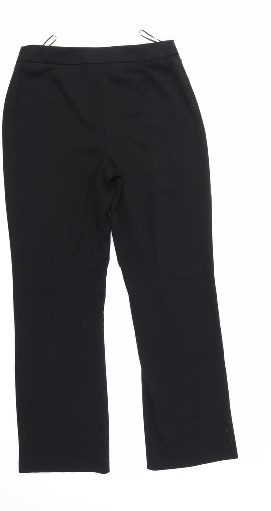 M&S Collection Womens Black   Trousers  Size M L30 in