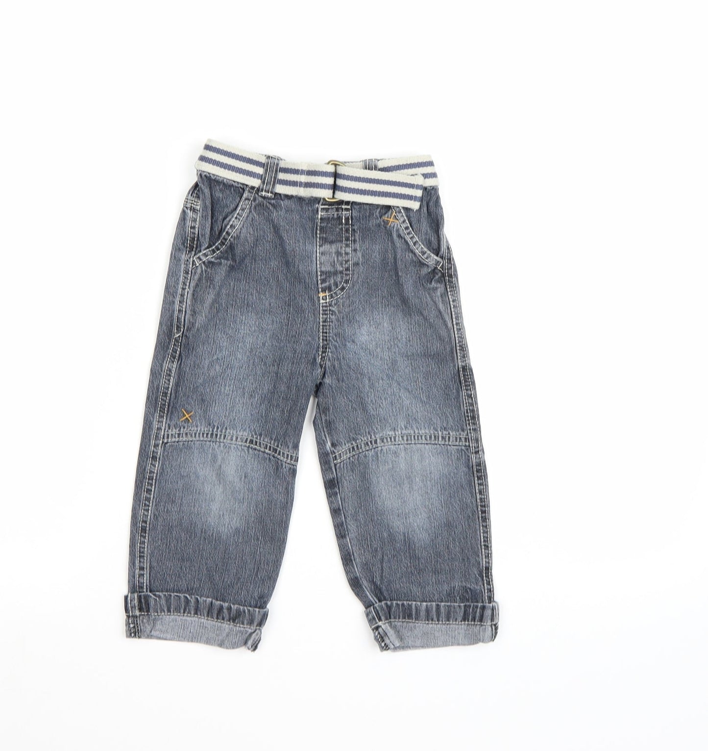 Cherokee Boys Grey  Denim Capri Jeans Size 12-18 Months