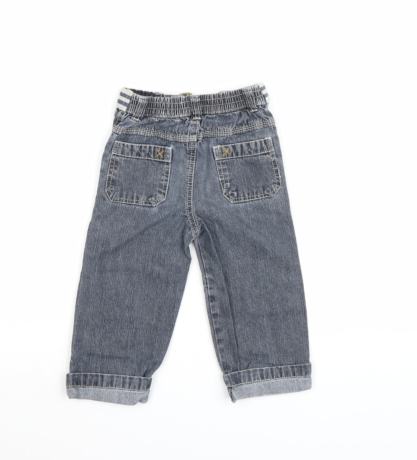 Cherokee Boys Grey  Denim Capri Jeans Size 12-18 Months