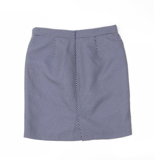Kew 159 Womens Blue Polka Dot  Straight & Pencil Skirt Size XL