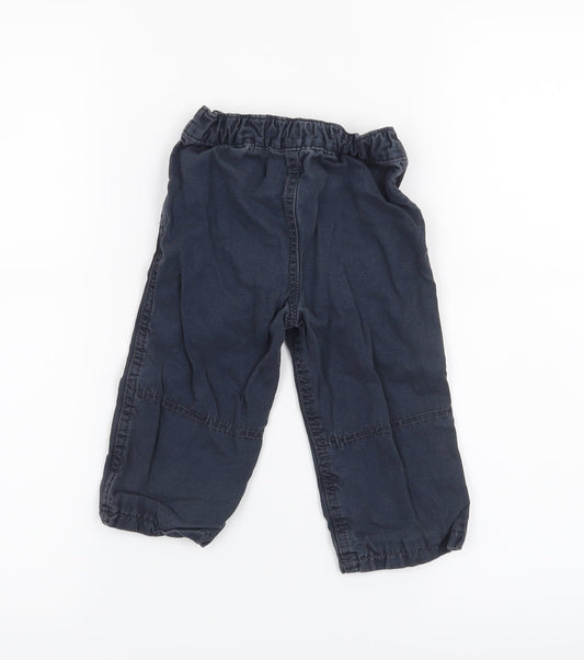 George Boys Blue   Cropped Trousers Size 9-12 Months