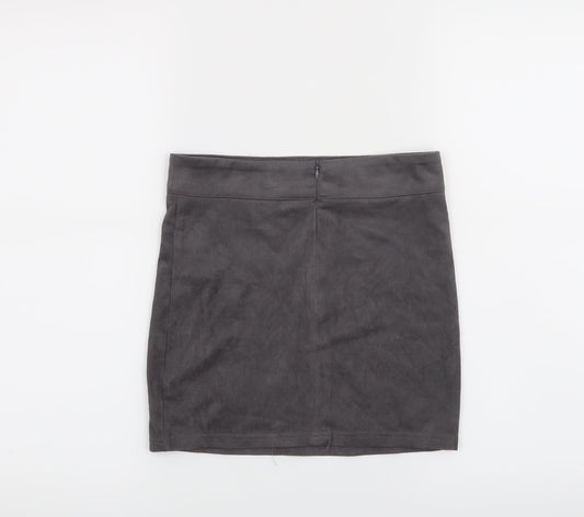 New Look Girls Grey   A-Line Skirt Size 9 Years
