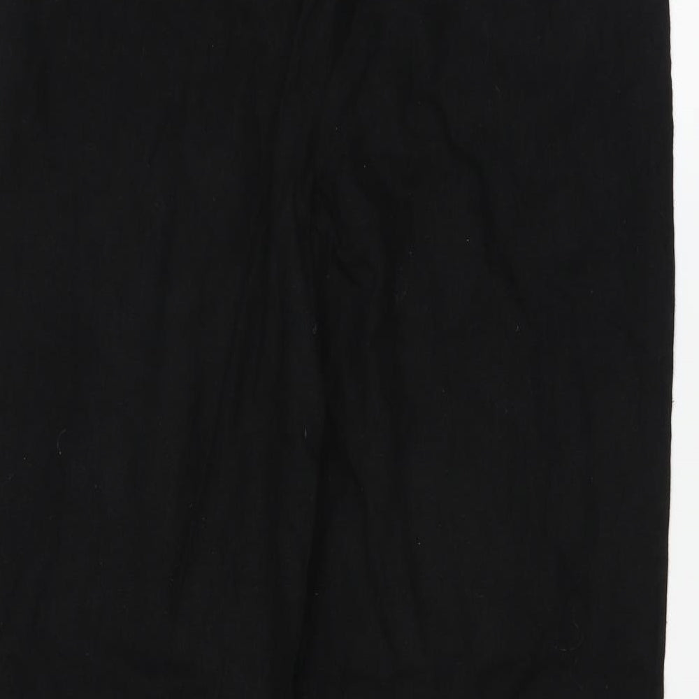 Papaya Womens Black   Trousers  Size 10 L25 in