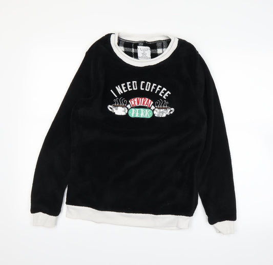 friends Womens Black   Pullover Jumper Size S