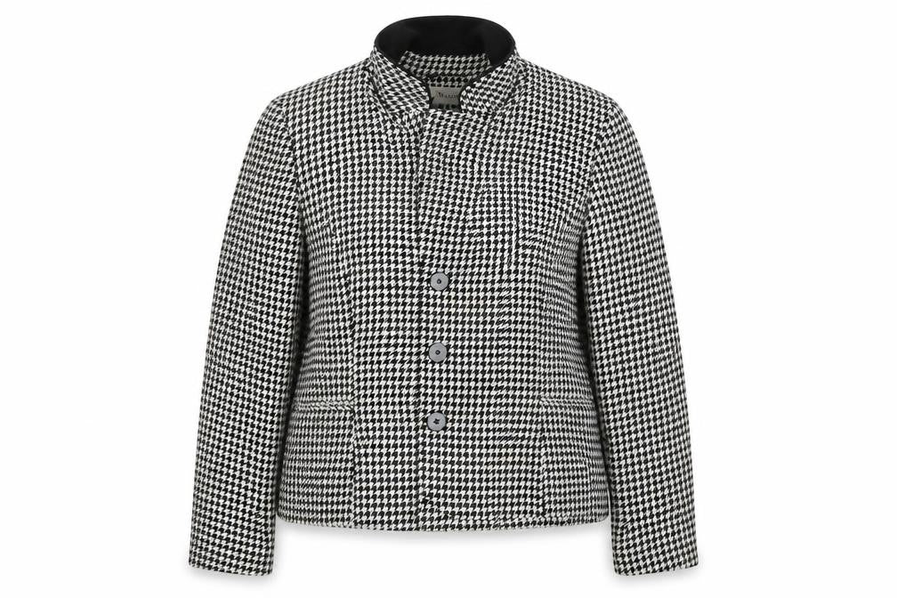 Front view of Precis women’s white jacket, size UK 14