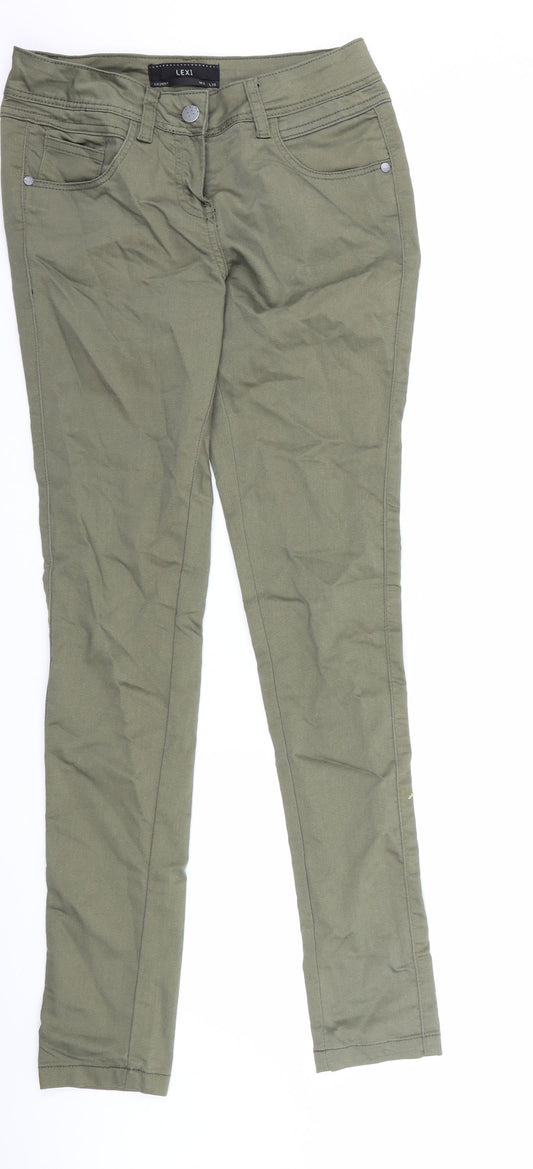 Crafted Womens Green  Denim Skinny Jeans Size 8 L30 in