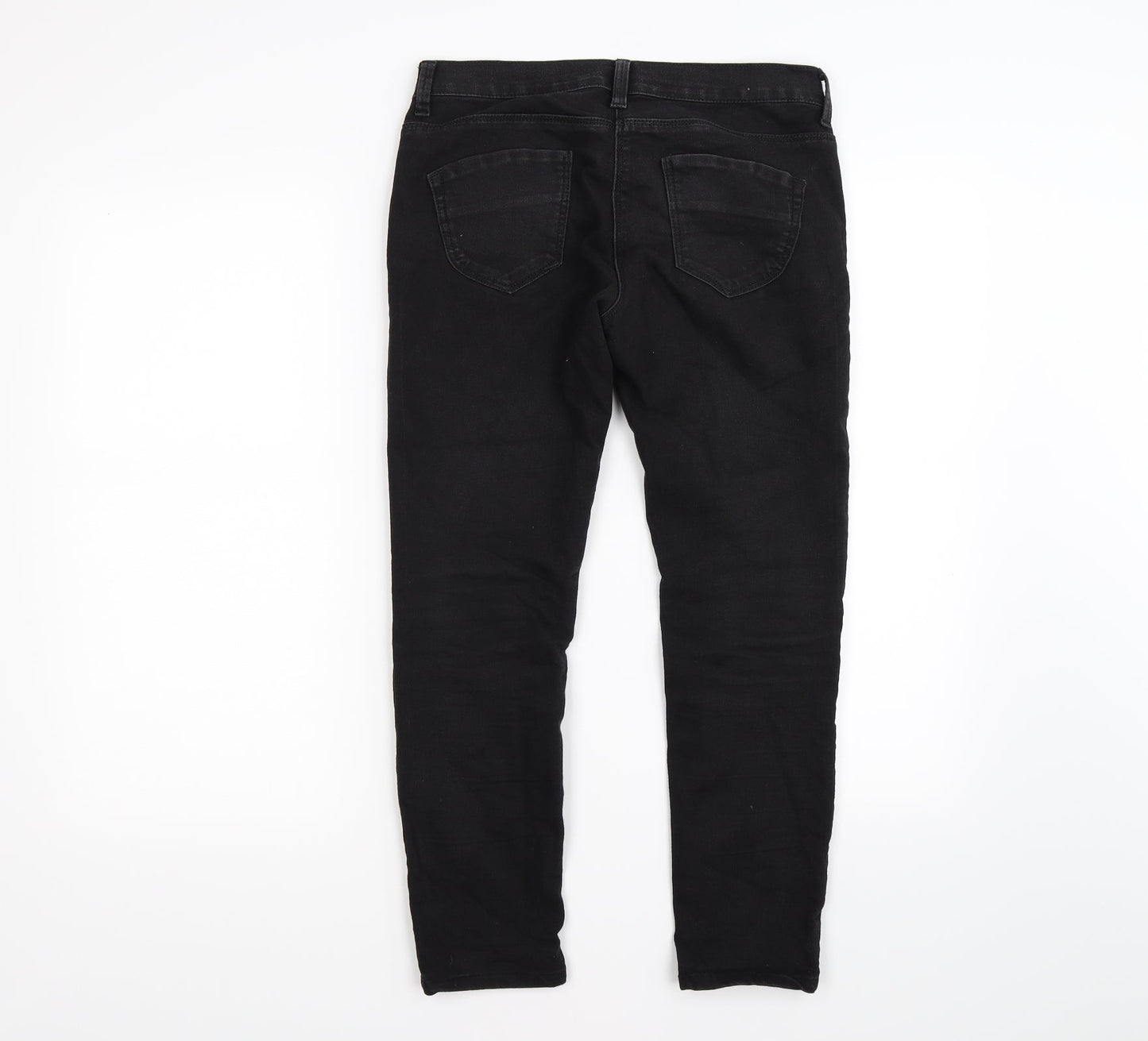 denim co Womens Black  Denim Skinny Jeans Size 10 L24 in
