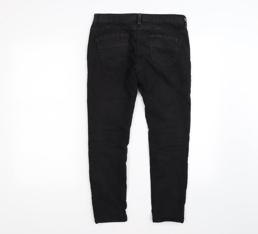 denim co Womens Black  Denim Skinny Jeans Size 10 L24 in