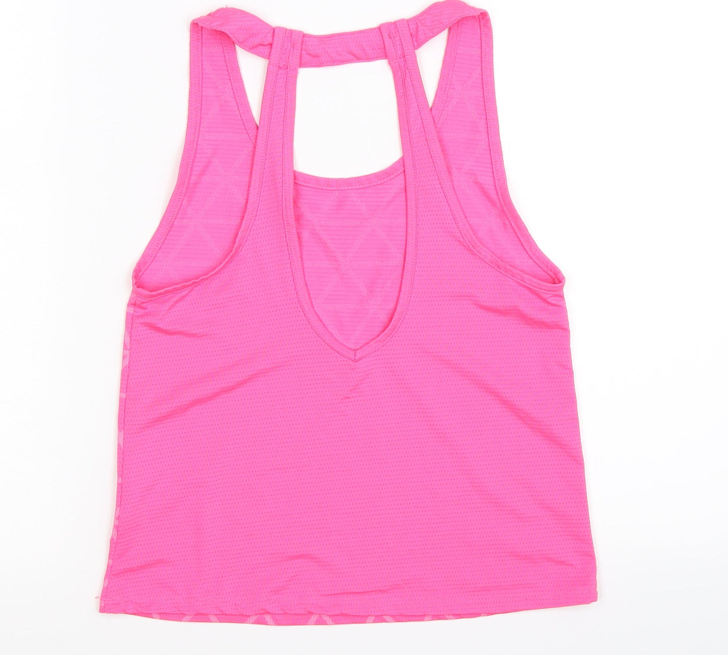 Young Dimension Girls Pink Geometric  Basic Tank Size 9-10 Years