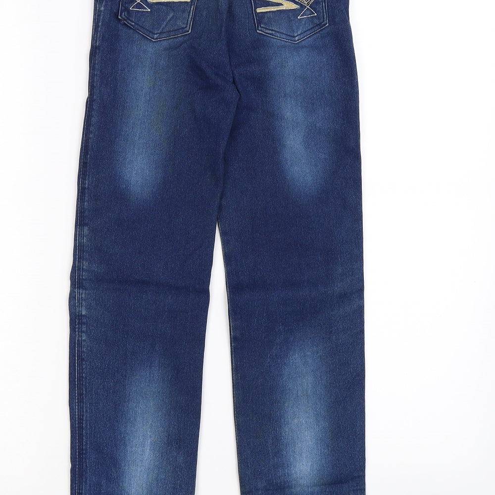 Fashion Girls Blue  Denim Skinny Jeans Size 9 Years - ditsstressed